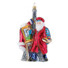 Polonaise French Santa Ornament Glass