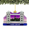 London Tower Bridge Christmas Ornament - Glass