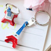 Red, White and Blue Eiffel Tower Key Chain