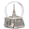 Silver Paris Snow Globes