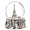 Silver Paris Snow Globes