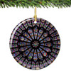 Notre Dame Cathedral Christmas Ornament, Rose Window