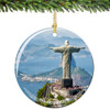 Christ the Redeemer Porcelain Christmas Ornament