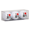 I Love NY Golf Ball Set of 3