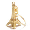 Gold Eiffel Tower Key Chains