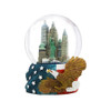 65mm Patriotic NYC Skyline Snow Globe