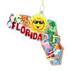 Florida Glass Ornament