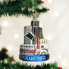 Chicago Landmarks Glass Ornament