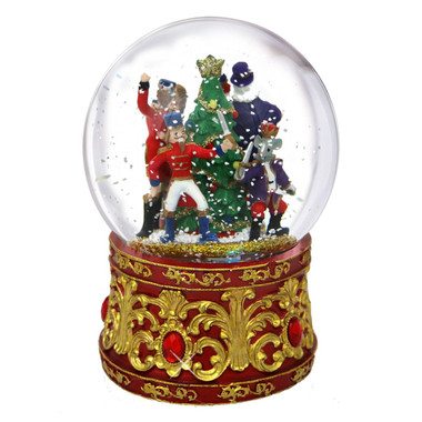 Lighted Nutcracker Musical Snow Globe 7 Inches KA-T2472