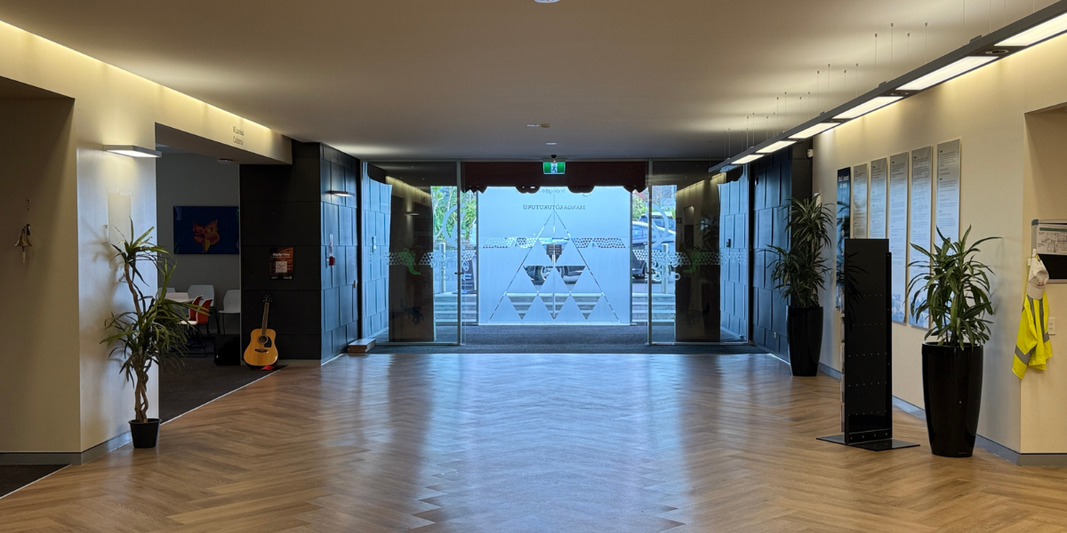 Timber-look flooring installed at Mangakōtukutuku Campus