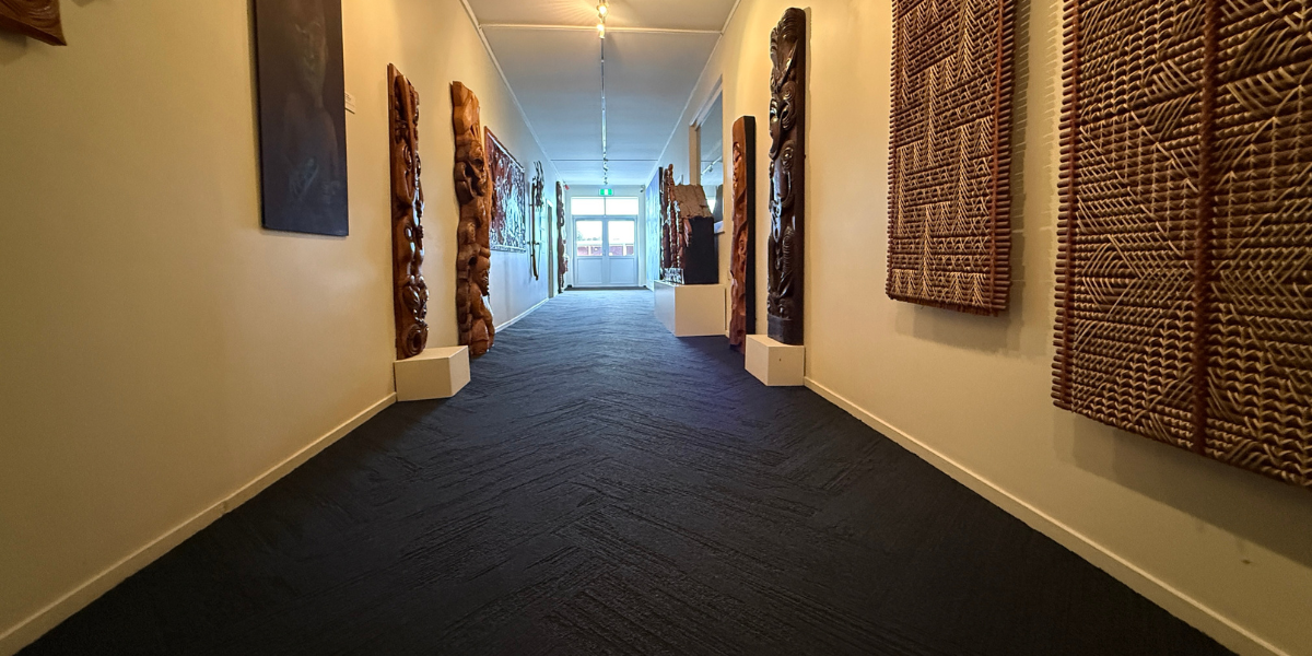 Interface Urban Retreat flooring at Te Wānanga o Aotearoa in Te Awamutu