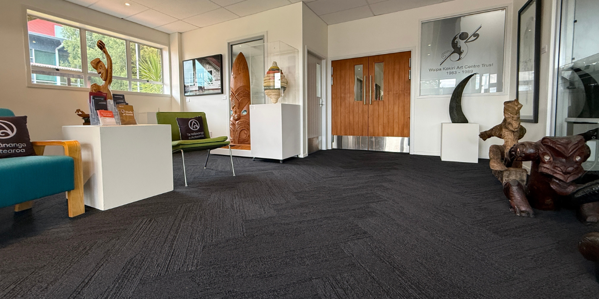 Interface Urban Retreat flooring at Te Wānanga o Aotearoa in Te Awamutu