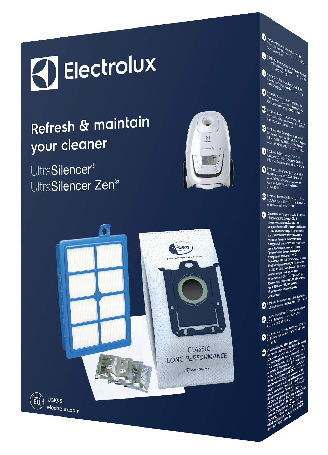 Electrolux Starter Kit Ultrasilencer/jetmaxx Vacuum Bags & Filter