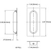 Flush Sliding Door Pulls