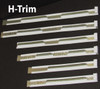 Different sizes of Aluminum H-Trim available.