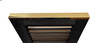 Bright Brass shown on Black shutter