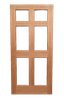 Standard Mahogany 6-lite Storm door
