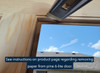 See instructions to remove paper edge from around glass pane on product site.