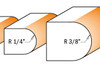 1/4" and 3/8" Radius Bull Nose Profiles