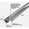 Dimensions for L-shaped under door seal