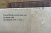 Discounted G1S sheet can have a slight tear-out on edge of one side.