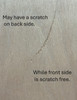 Discounted G1S sheet can have a slight scratch on back side of sheet.
