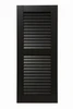 Satin Black White Rockbridge Shutter