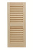 Yellow Pine Louvered Shutter Pair with Free Shipping