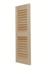 Yellow Pine Louvered Shutter Pair with Free Shipping