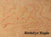 Close up of Birdseye maple hardwood