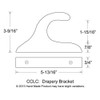 Dimensions of bracket