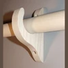 Hardwood Drapery Bracket for a 1-1/2" to 1-3/4" Rod , Sold Individually