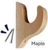 Maple bracket with hardware