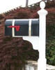 brass bands shown here on mailbox
