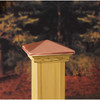Victoria copper Pyramid cap on post