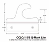 Profile and dimensions of Q-Mark Bracket