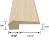 Oak Floor Transition for Versatile Floor Heights 3/8" to 7/16"