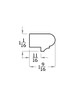 Chair Rail Style 289 Moulding 1-1/16" X 1-5/8" - 6 foot
