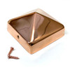 Heavy Duty Copper Pyramid Post Caps