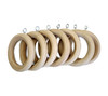 Unfinished Wooden Drapery Rings