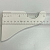 White drapery bracket with a 3-1/2" return.