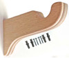 Unfinished 6 inch Return Drapery Bracket, pair