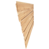 Horizontal view of Channel rustic siding.