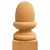 Mahogany Hardwood Acorn post top