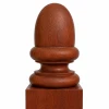 Mahogany Hardwood Acorn post top