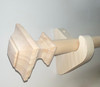 A-Mark Poplar Drapery Bracket for a 1-1/4" to 1-3/8" rod