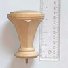 Unfinished Wooden Mission Drapery Finial, pair
