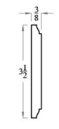 Mullion Style 990 Moulding 5/16" x 3-1/2" - 6 foot