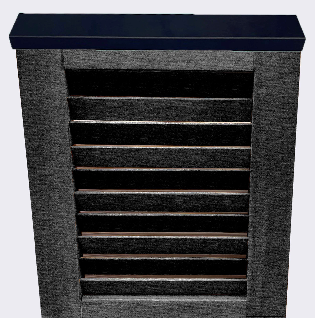 Dark Bronze Shutter cap shown on Black shutter
