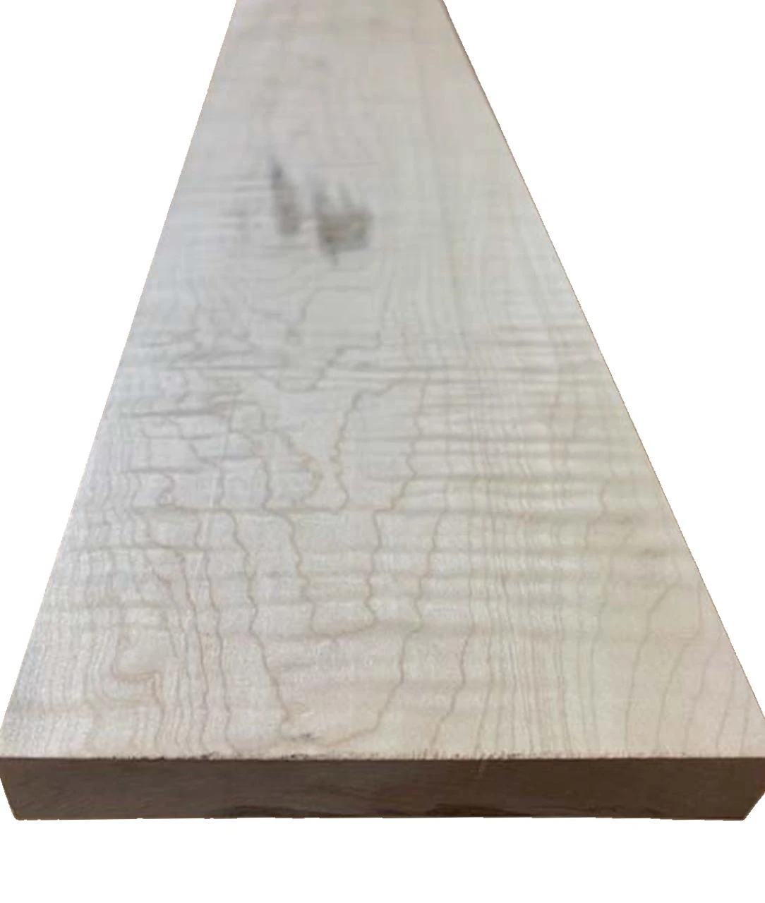 Curly maple can have streaks through it.
